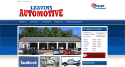 Desktop Screenshot of leavinsautomotive.com