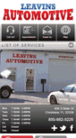 Mobile Screenshot of leavinsautomotive.com