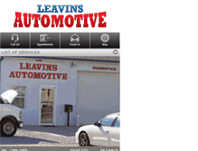 Tablet Screenshot of leavinsautomotive.com